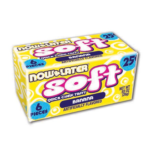 Now & Later Now & Later Soft Banana Chews 6 Pieces .93 oz., PK288 51897 - main